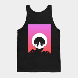 Aesthetic Vaporwave Anime Boy Tank Top